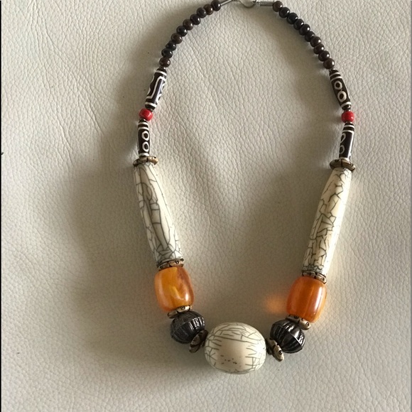 NWOT Vintage NECKLACE .Made in India   Length 25" - Picture 3 of 8